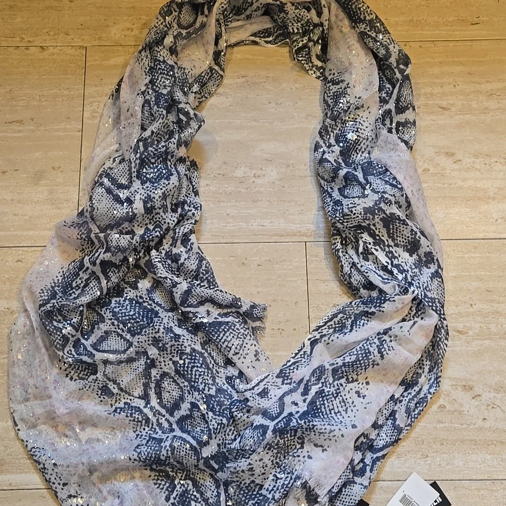 New Steve Madden Oversized Multi-Color Snake Print Scarf/Shawl/Wrap